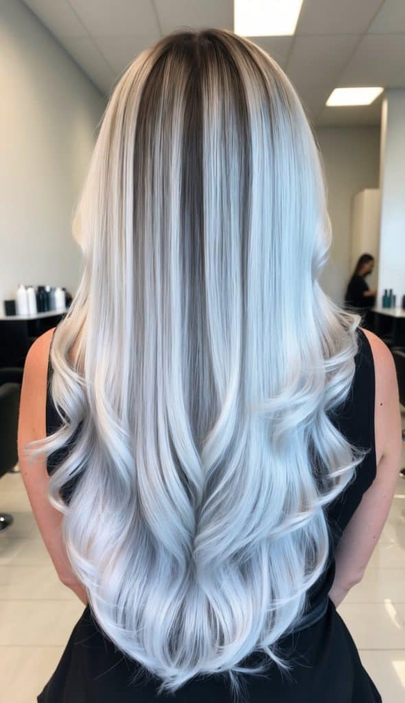 24 Platinum Ombre Hair Ideas That Exude Icy Elegance - We Heart Hairstyles