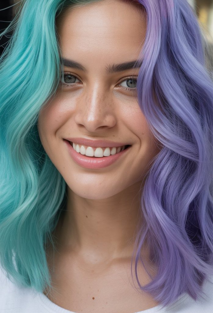 23 Split Dye Hair Ideas for a Striking, Statement-Making Look - We ...
