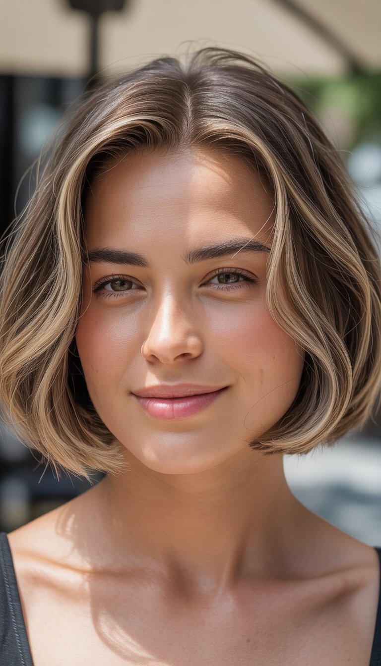 A close-up photo of a smiling woman with short hair, looking directly at the camera.